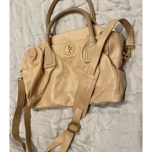 Tory Burch Nude bowler bag with adjustable strap